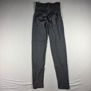 Seamless High Waisted Scrunch Butt Leggings Charcoal Grey XS